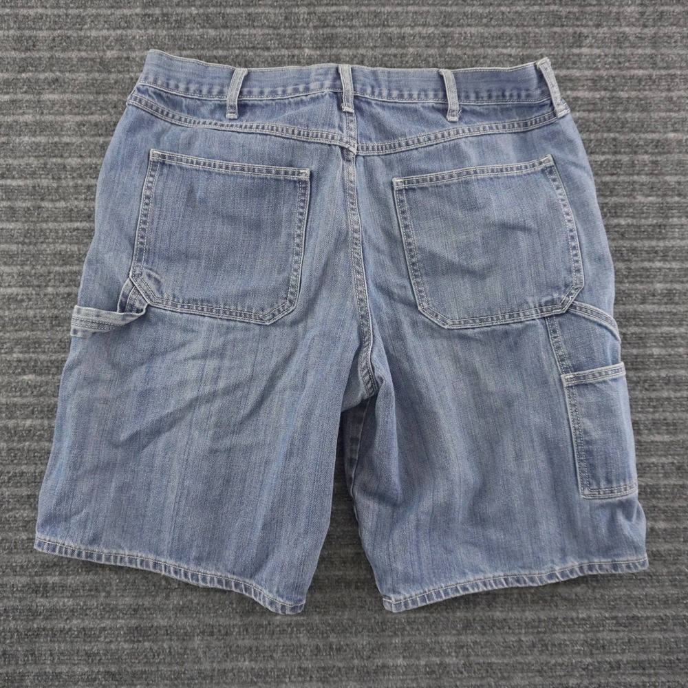 Vintage Old Navy Carpenter Shorts Mens 36 Blue Denim Utility